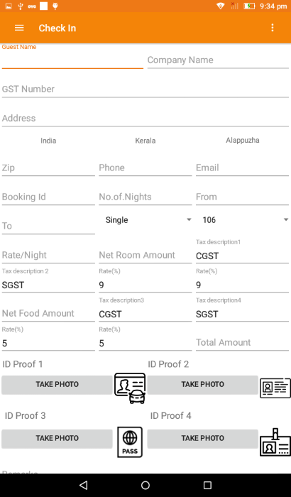 Hotelity Check In